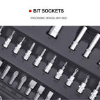 Socket Wrench Set Ratchet Box Toolbox with Carbon Steel, 94 PCS - product gallery image 4
