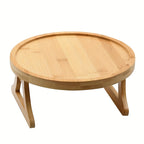 Sofa Arm Tray with 25cm, Wood, Wooden Flexible Armchair Drink Holder Serving - 25cm option