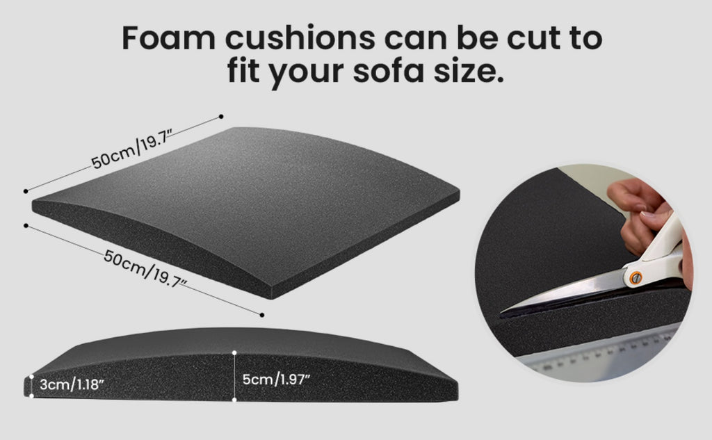 Sofa Cushion Support with 3 Pack, Pads 50x50cm High-Density Foam Couch Saver - product gallery image 10
