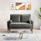 Sofa with Velvet, Small Modern Velvet 2-Seater Tufted Loveseat - product gallery image 8