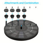 Solar Fountain Pump with 1.5W Round Disc Fountain Bird Feeder - product gallery image 3