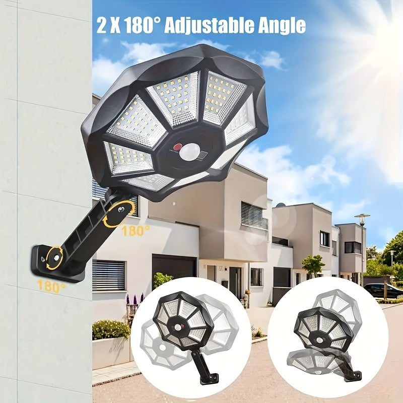 Solar Garden Light with 4pcs, 2/4pcs Street Lights Outdoor 168LED Motion - product gallery image 7