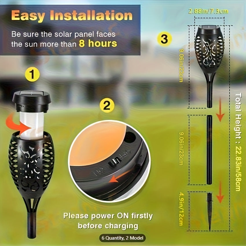 Solar Garden Light with Rechargeable, Waterproof, 8 Pack, 8Pcs - product gallery image 3