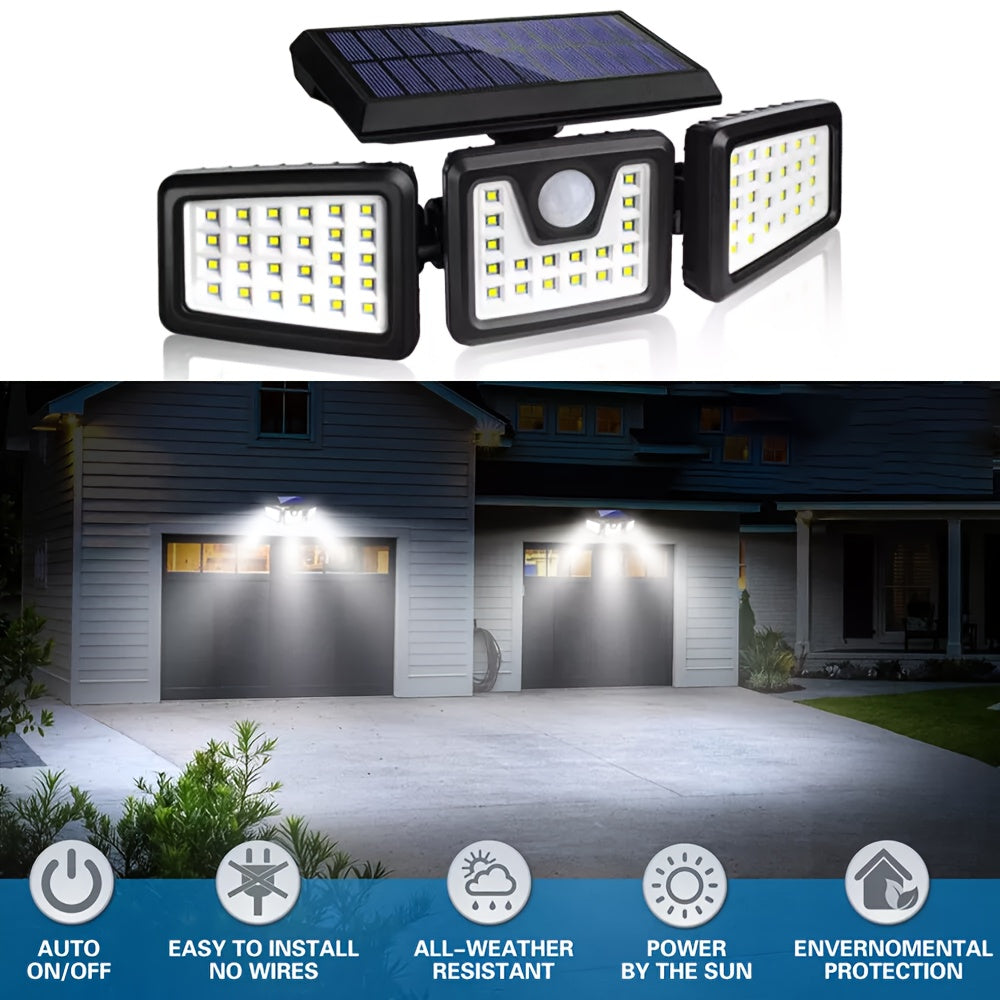 Solar Garden Light with Wall-Mounted, Rechargeable, Plastic - product gallery image 2