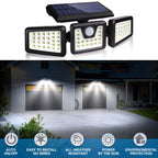 Solar Garden Light with Wall-Mounted, Rechargeable, Plastic - product gallery image 2