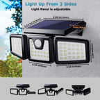 Solar Garden Light with Wall-Mounted, Rechargeable, Plastic - product gallery image 3
