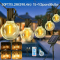 Solar Garden Light with Waterproof, 15m, 20m, String Lights Outdoor G40 Globe Fairy