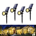 Solar Garden Light with Waterproof, Spotlights LED Outdoor Landscape Lights - 18 ultra-bright warm beads option