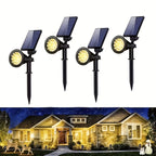 Solar Garden Light with Waterproof, Spotlights LED Outdoor Landscape Lights - 18 ultra-bright warm beads option