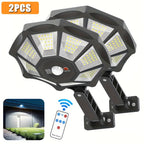 Solar Motion Sensor Light with 2pcs, 1/2pcs Lights, 168LED Street Lights, Lighting - 2pcs option