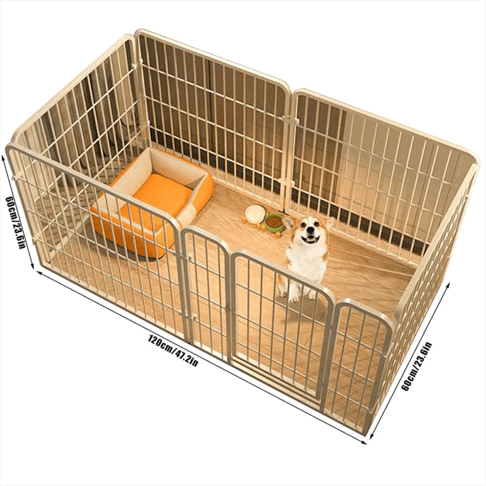 Spacious Metal Dog Pen] Spacious Metal with 60Cm, 120x60x60cm - product gallery image 3