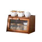 Spice Racks & Organiser with Bamboo Rack Transparent Door Tier - product gallery image 20
