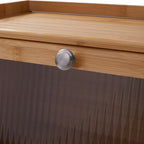 Spice Racks & Organiser with Bamboo Rack Transparent Door Tier - product gallery image 9
