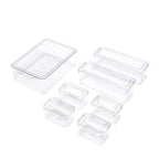 Stackable Fridge Organiser Bin Set with Clear Bins Seven or Ten - product gallery image 4