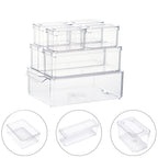 Stackable Fridge Organiser Bin Set with Clear Bins Seven or Ten - product gallery image 9