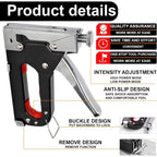 Staple Gun with Non-Slip, Metal, 3-in-1 Heavy Duty Kit Staples (T/U/D - product gallery image 7