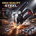 Staple Gun with Non-Slip, Metal, 3-in-1 Heavy Duty Kit Staples (T/U/D