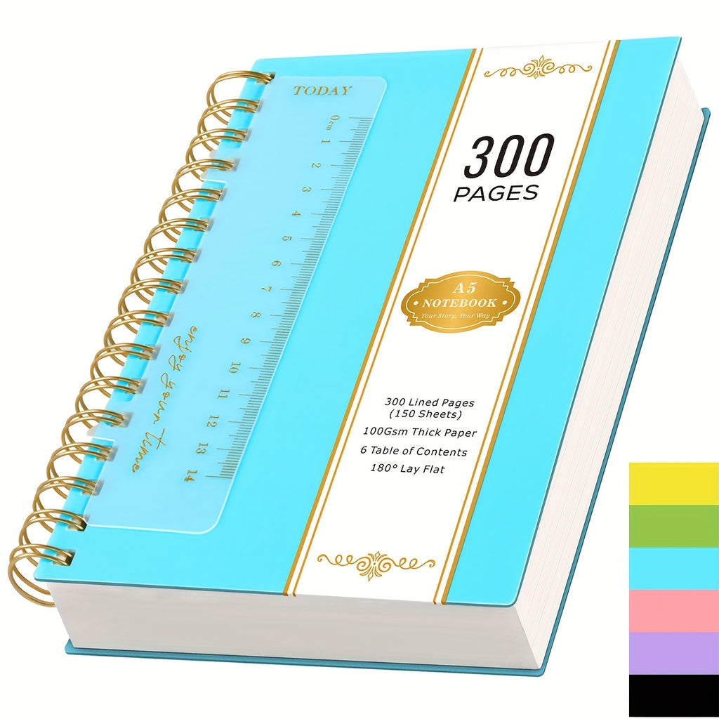 Stationery with A5 Spiral Notebook Pages of 100gsm - Blue option
