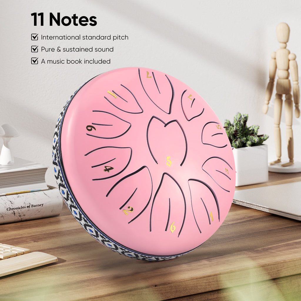 Steel Tongue Drum 11 Note 6 Inches D-Key with 11 Notes - product gallery image 15