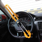 Steering Wheel Lock Twin Bar Double Hook, High Security with Wheels, Metal - product gallery image 7