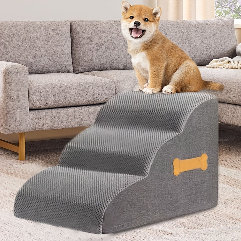 Step or 3-Step Dog Stairs with Removable with Machine-Washable, Non-Slip - product gallery image 5