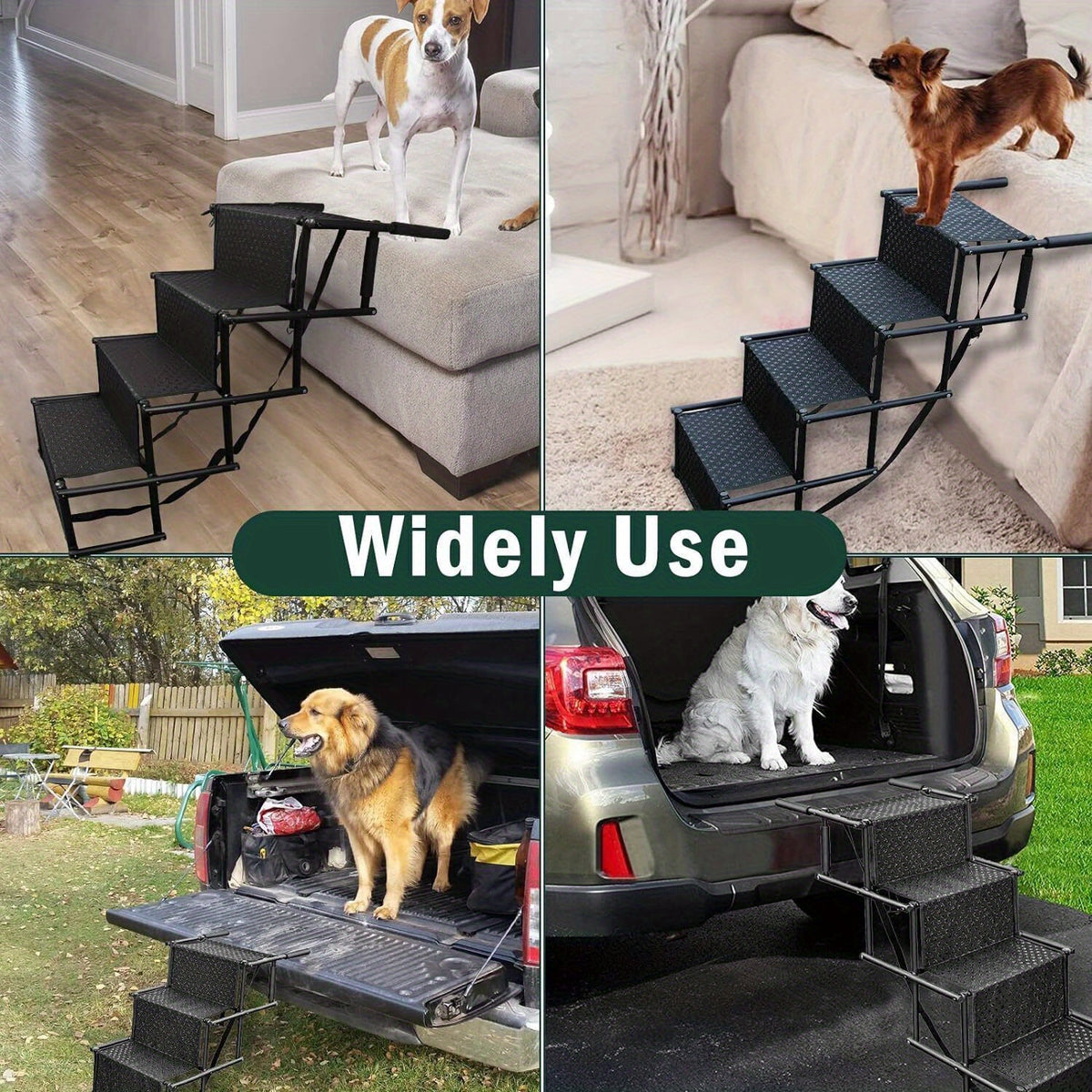 Step Stairs Folding Portable Dog Ramp Boot with Foldable, Non-Slip - product gallery image 3