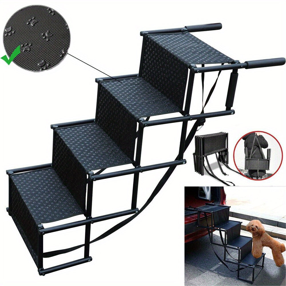 Step Stairs Folding Portable Dog Ramp Boot with Foldable, Non-Slip