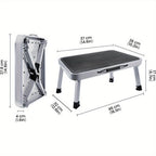 Step Stool with Foldable, Non-Slip, 150kg, Wood for living rooms - product gallery image 4