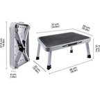 Step Stool with Foldable, Non-Slip, 150kg, Wood for living rooms - product gallery image 7