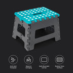 Step Stool with Foldable, Non-Slip, Plastic, Folding Inch Carry Handle Anti-Slip Footpad - product gallery image 11