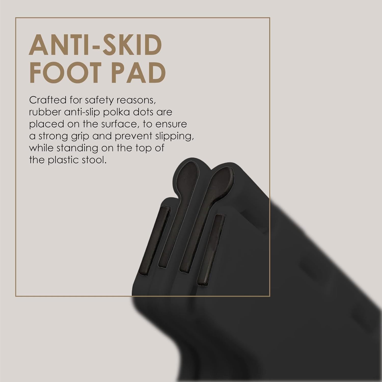 Step Stool with Foldable, Non-Slip, Plastic, Folding Inch Carry Handle Anti-Slip Footpad - product gallery image 8