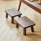 Stool with Wood, Nordic Solid Wood Shoe Changing Rectangular - product gallery image 7