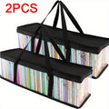 Storage Bag with 2pcs, DVD CD Bags Zip Closure Extra - 2pcs option
