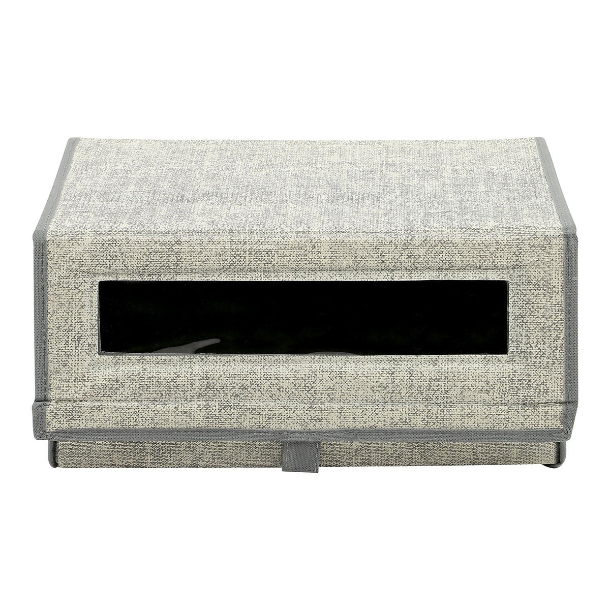 Storage Box with 2, Stackable Fabric Shoe Boxes of Lid - product gallery image 13