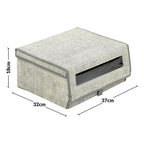 Storage Box with 2, Stackable Fabric Shoe Boxes of Lid - product gallery image 14