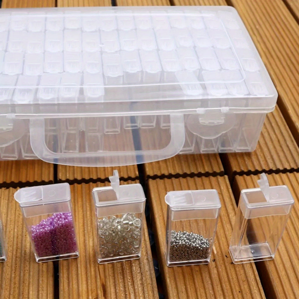 Storage Box with 64 Slot, Diamond Painting Boxes Pot Bead Organiser - product gallery image 7