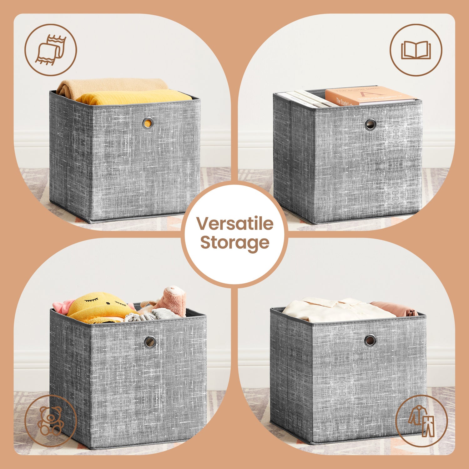 Storage Box with Space-Saving, Foldable, Machine-Washable - product gallery image 6