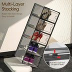 Storage Box with Space-Saving, Foldable, Plastic, W23 x D33 x H14cm-Single Box - product gallery image 13