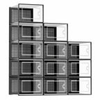 Storage Box with Space-Saving, Foldable, Plastic, W23 x D33 x H14cm-Single Box - product gallery image 14