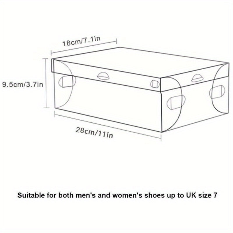 Storage Box with Space-Saving, Foldable, Waterproof, 5cm, Plastic - product gallery image 2