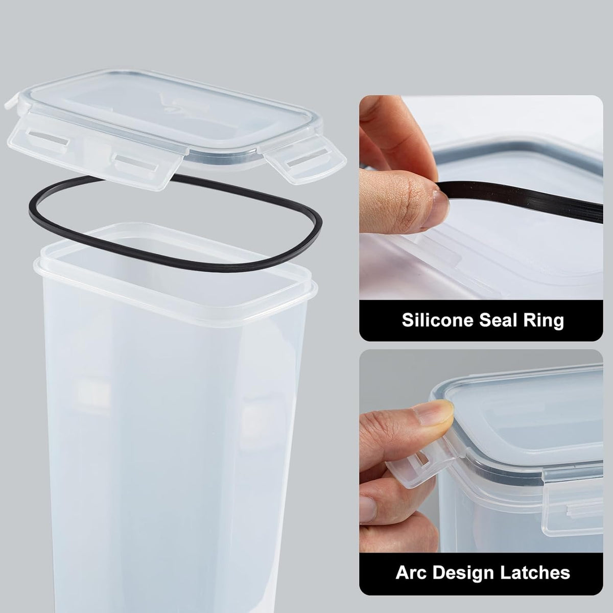 Storage Box with Space-Saving, Leakproof, Airtight, Plastic - product gallery image 10