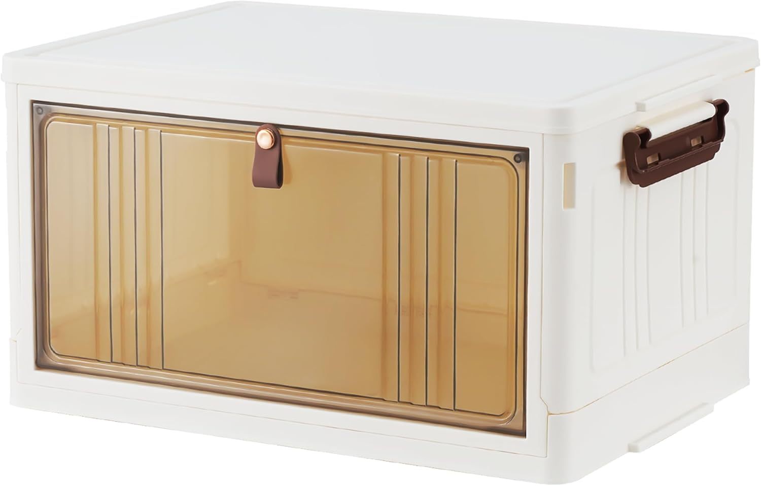 Storage Box with Wheels, Lockable, Plastic, 4-Tier Stackable Wheels Lids Total Clear - product gallery image 12