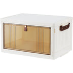Storage Box with Wheels, Lockable, Plastic, 4-Tier Stackable Wheels Lids Total Clear - product gallery image 5