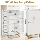 Storage Cabinet with Freestanding, Adjustable Shelf, 130cm - product gallery image 2