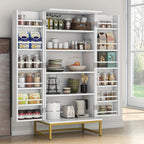 Storage Cabinet with Freestanding, Adjustable Shelf, 130cm