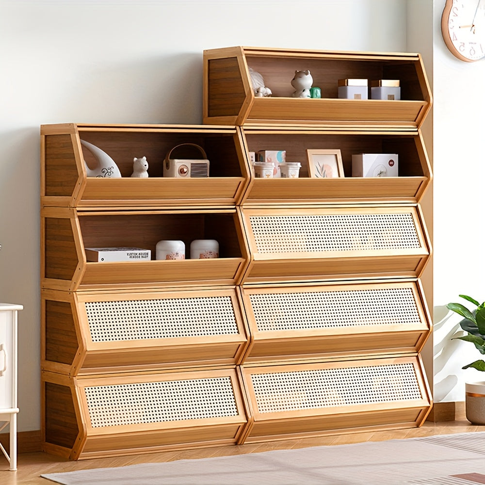 Storage Cabinet with Space-Saving, Easy Assembly, Freestanding