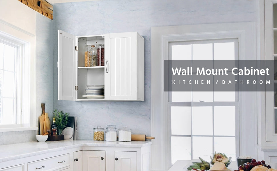 Storage Cabinet with Wall-Mounted, Easy Assembly, Adjustable Shelf - product gallery image 6