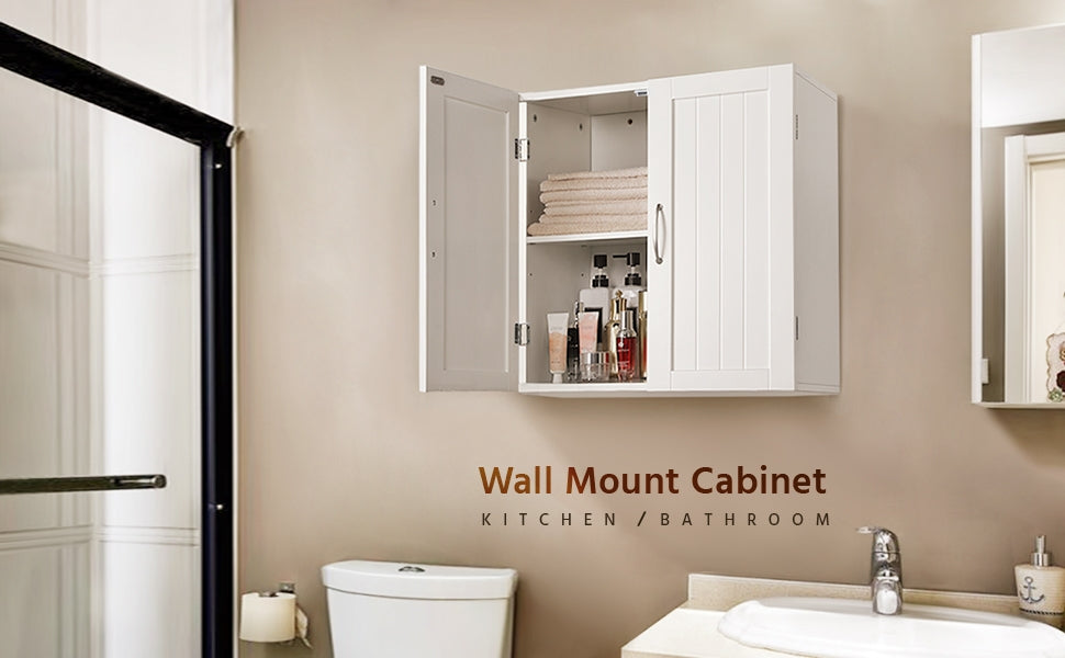 Storage Cabinet with Wall-Mounted, Easy Assembly, Adjustable Shelf - product gallery image 7
