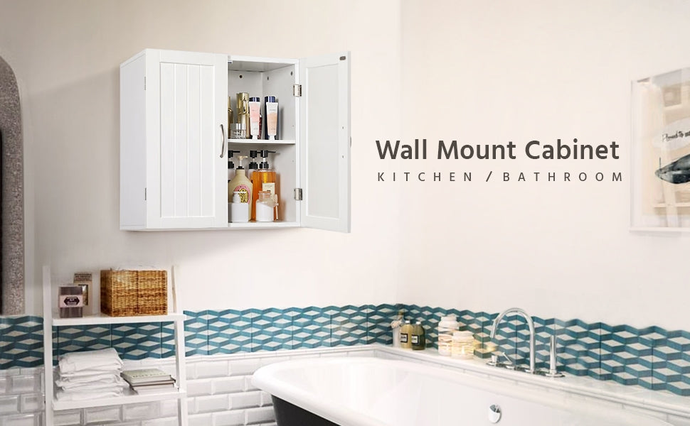 Storage Cabinet with Wall-Mounted, Easy Assembly, Adjustable Shelf - product gallery image 8