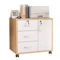 Storage Cabinet with Wheels, Lockable, Adjustable Shelf - 60*36cm three drawers and one door option